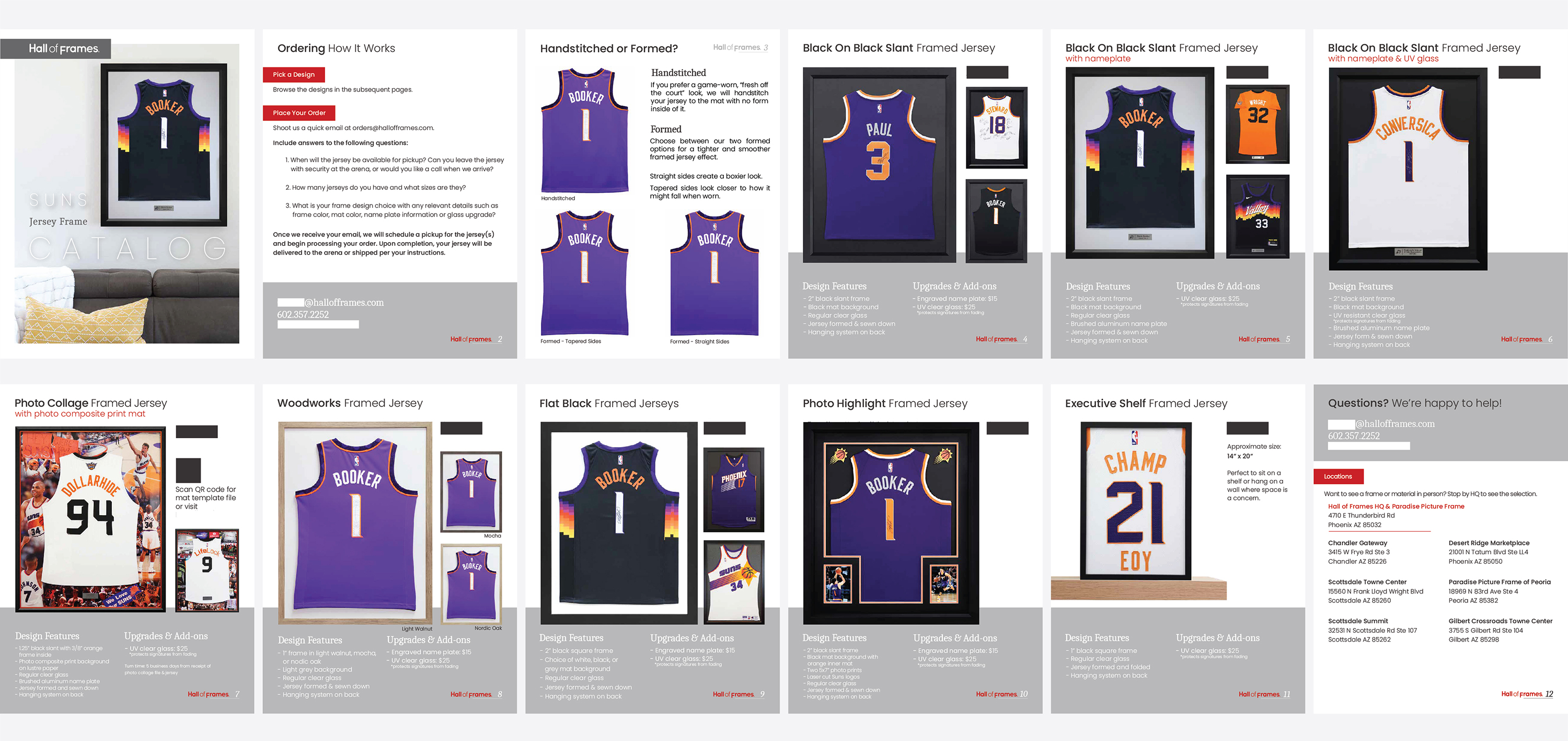 Product Catalog for partnership with the Phoenix Suns